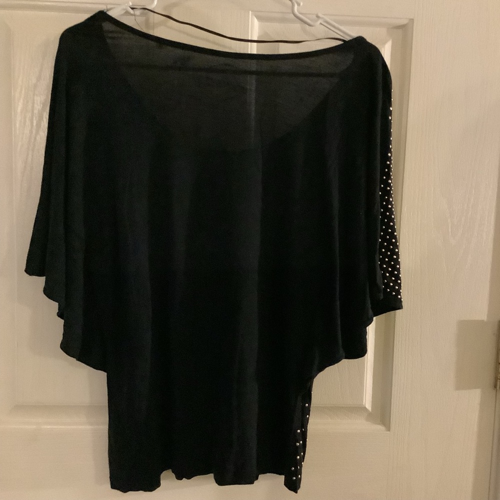 INC Black top with Gold hardware, Petite Large - Picture 8 of 10